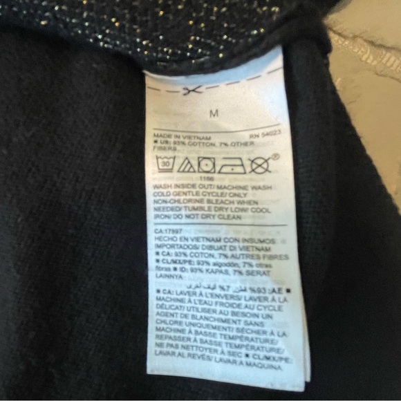 Old Navy Black Gold Star Sweater | M - Picture 3 of 5